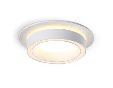 Светильник точечный TN5240 Ambrella light белый 1 лампа, основание белое в стиле хай-тек современный круглый