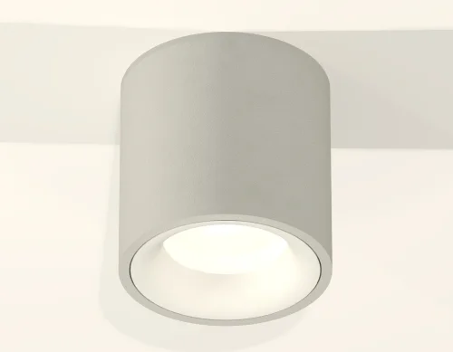Светильник накладной Techno spot XS7533020 Ambrella light серый 1 лампа, основание серое в стиле хай-тек модерн круглый фото 2