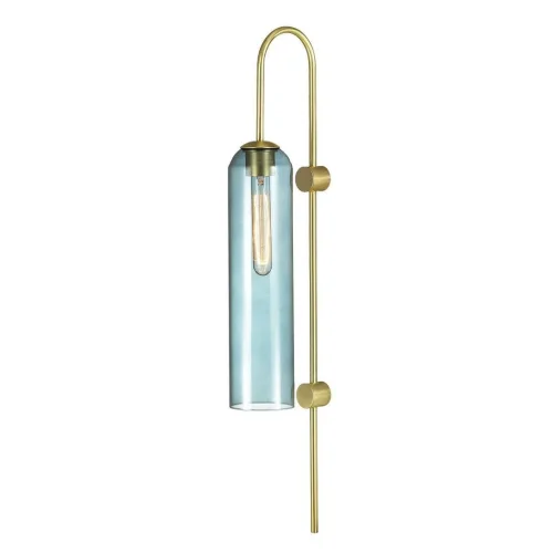 Бра Vosti 4641/1W Odeon Light синий на 1 лампу, основание золотое в стиле современный 