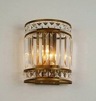 Бра Хрустальный  Ancient 1085-2W Favourite прозрачный 2 лампы, основание античное бронза в стиле современный 