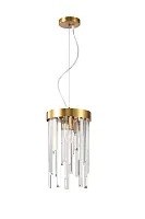 Светильник подвесной Venecia 2113/03/02P Stilfort прозрачный 2 лампы, основание золотое в стиле современный 