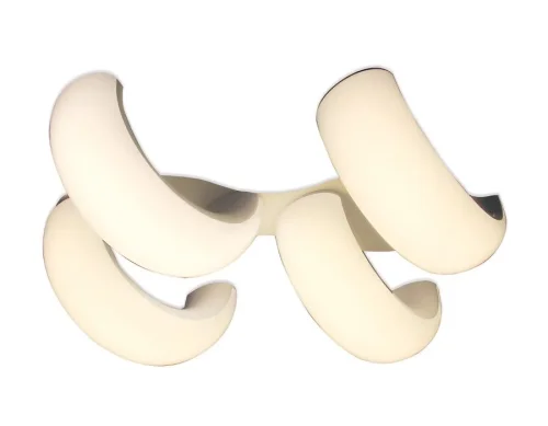 Люстра потолочная LED с пультом Orbital Cloud FC11/4 WH 80W D620*500 Ambrella light белая на 1 лампу, основание белое в стиле хай-тек современный с пультом