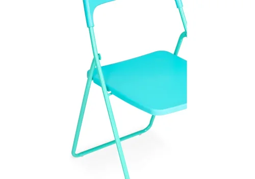 Пластиковый стул Fold складной blue 15485 Woodville, голубой/, ножки/металл/голубой, размеры - ****430*460 фото 7