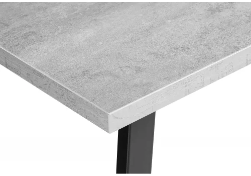 Стол Лота Лофт 140 25 мм бетон / черный матовый  489613 Woodville столешница бетон из лдсп фото 6