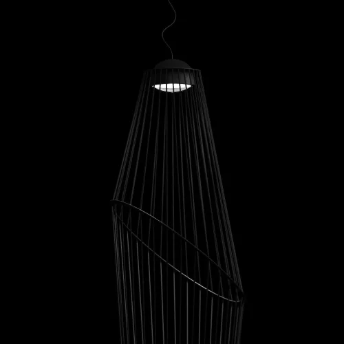 Светильник подвесной LED Beam 10292/A Black LOFT IT чёрный 1 лампа, основание чёрное в стиле   фото 4