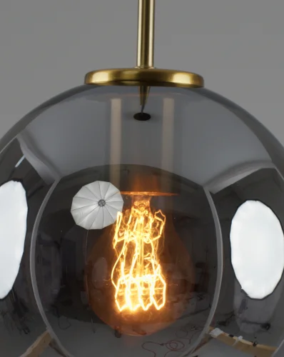 Светильник подвесной Sumatra V11527-1P Moderli чёрный дымчатый на 1 лампу, основание чёрное в стиле современный лофт фото 5 Светильник подвесной Sumatra V11527-1P Moderli чёрный дымчатый на 1 лампу, основание чёрное в стиле современный лофт фото 5