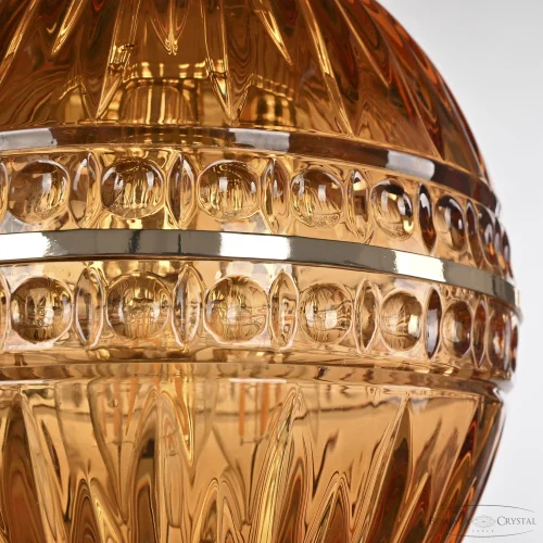 Светильник подвесной 5479/20 G Amber/M-1G Bohemia Ivele Crystal янтарный 3 лампы, основание золотое в стиле классический  фото 4