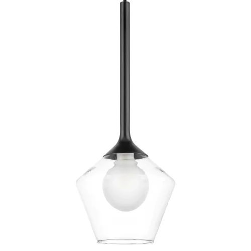 Светильник подвесной Vetro 801201 Lightstar прозрачный 1 лампа, основание чёрное в стиле современный арт-деко  фото 7