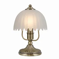 Настольная лампа Севилья CL414813 Citilux белая 1 лампа, основание бронзовое металл в стиле классический 
