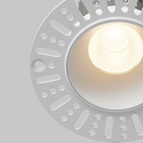 Светильник точечный LED Dip DL119-10W-3K-TRS-W Maytoni белый на 1 лампу, основание белое в стиле современный хай-тек круглый для затирки фото 4