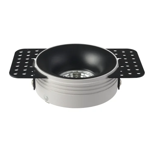 Светильник точечный CLT 078C1 BL Crystal Lux чёрный на 1 лампу, основание чёрное в стиле современный для затирки круглый фото 2