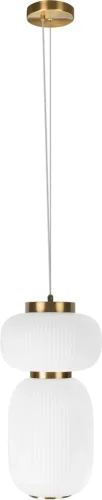 Светильник подвесной LED Duff 10422/B LOFT IT белый на 1 лампу, основание бронзовое в стиле современный 