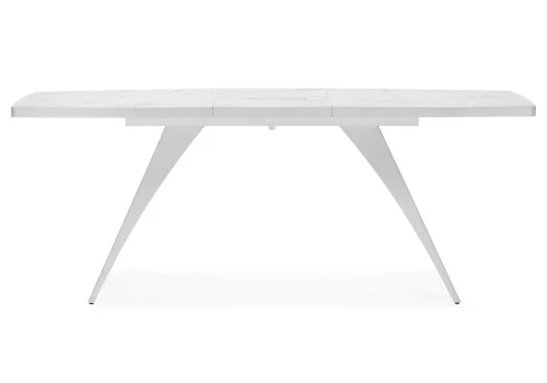 Деревянный стол Лардж 160(200)х90х76 monte belo / белый 551076 Woodville столешница белая из лдсп пластик фото 2