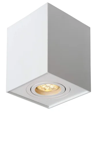 Светильник накладной TUBE 22953/01/31 Lucide белый 1 лампа, основание белое в стиле современный квадратный