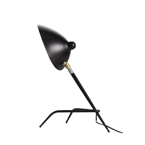 Настольная лампа Spruzzo SL305.404.01 ST-Luce чёрная 1 лампа, основание чёрное металл в стиле лофт 