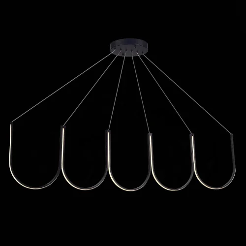Светильник подвесной LED Heit SL6202.413.01 ST-Luce чёрный 1 лампа, основание чёрное в стиле минимализм хай-тек  фото 5