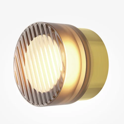 Бра LED MOD493WL-L6BSK1 Olo Maytoni янтарный на 1 лампу, основание латунь в стиле современный минимализм фото 2