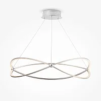 Светильник подвесной LED Weave MOD062PL-L56CH3K Maytoni никель на 1 лампу, основание никель в стиле современный 