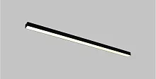 Светильник потолочный LED Carpi V10463-CL Moderli белый 1 лампа, основание чёрное в стиле современный линейный