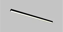 Светильник потолочный LED Carpi V10463-CL Moderli белый на 1 лампу, основание чёрное в стиле современный линейный