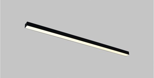 Светильник потолочный LED Carpi V10463-CL Moderli белый 1 лампа, основание чёрное в стиле современный линейный