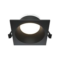Светильник точечный Share DL126-GX53-SQ-B Maytoni чёрный на 1 лампу, основание чёрное в стиле современный квадратный