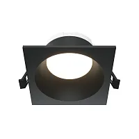 Светильник точечный Share DL126-GX53-SQ-B Maytoni чёрный на 1 лампу, основание чёрное в стиле современный квадратный