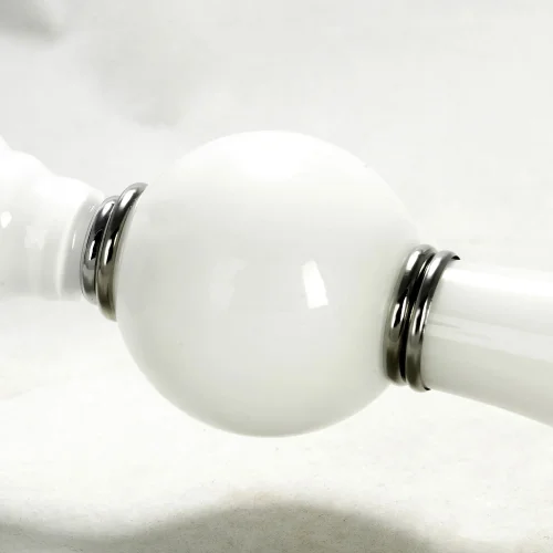 Люстра подвесная LSP-8263 Lussole белая на 12 ламп, основание хром в стиле современный  фото 2