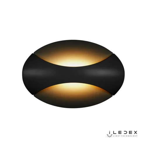 Бра LED Flux ZD7151-6W BK iLedex чёрный на 1 лампа, основание чёрное в стиле современный хай-тек  фото 3