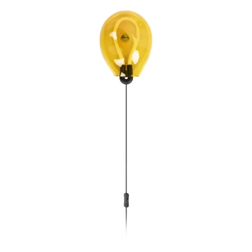 Бра с выключателем LED Joy 10291 Yellow LOFT IT жёлтый на 1 лампа, основание чёрное в стиле арт-деко 
