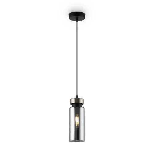 Светильник подвесной Come FR8011PL-01N Freya чёрный 1 лампа, основание чёрное в стиле современный трубочки