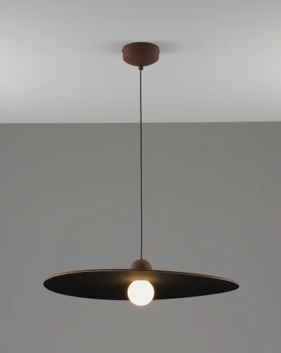 Светильник подвесной LED Niko V11094-PL Moderli коричневый на 1 лампу, основание коричневое в стиле современный лофт фото 2