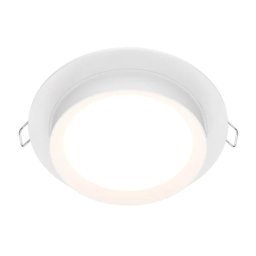 Светильник точечный Hoop DL086-GX53-RD-W Maytoni белый 1 лампа, основание белое в стиле современный 