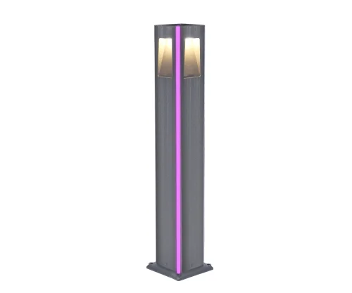 Парковый светильник LED Крисми 09210-F(220V),16(10) Kink Light уличный IP65 серый на 4 лампы, плафон серый в стиле современный LED