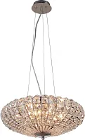 Люстра подвесная Gwenda TL1160-4H Toplight прозрачная на 4 лампы, основание хром в стиле современный 