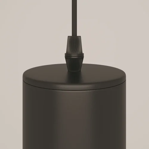 Светильник подвесной Focus P075PL-01B Maytoni чёрный на 1 лампу, основание чёрное в стиле современный трубочки фото 4