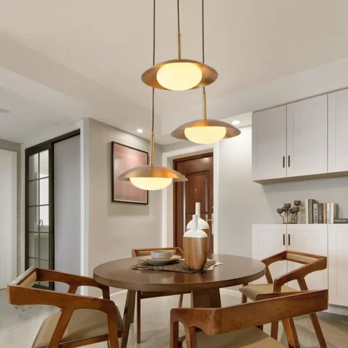 Светильник подвесной VITABY L1 141142-26 ImperiumLoft белый на 1 лампу, основание латунь в стиле скандинавский фото 6 Светильник подвесной VITABY L1 141142-26 ImperiumLoft белый на 1 лампу, основание латунь в стиле скандинавский фото 6