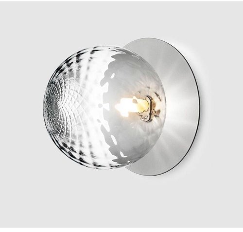 Бра Covey V2057-W Moderli прозрачный на 1 лампа, основание серое в стиле современный  фото 3