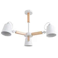Люстра потолочная Oscar A7141PL-3WH Arte Lamp белая на 3 лампы, основание белое в стиле современный 