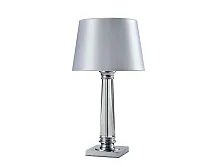 Настольная лампа 7901/T Newport белая 1 лампа, основание хром металл в стиле современный 
