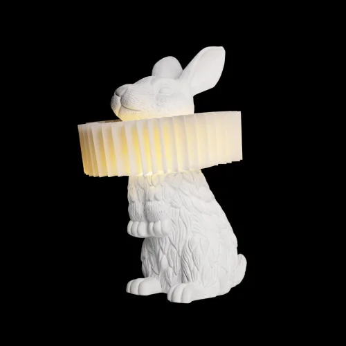Настольная лампа LED Bunny 10117/A LOFT IT белая 1 лампа, основание белое смола полимер в стиле современный животные фото 7