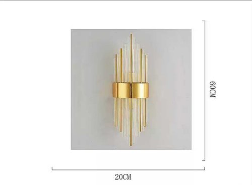 Бра Empire 108177-22 ImperiumLoft прозрачный на 2 лампы, основание золотое в стиле современный арт-деко  фото 4