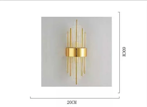 Бра Empire 108177-22 ImperiumLoft прозрачный на 2 лампы, основание золотое в стиле современный арт-деко  фото 4