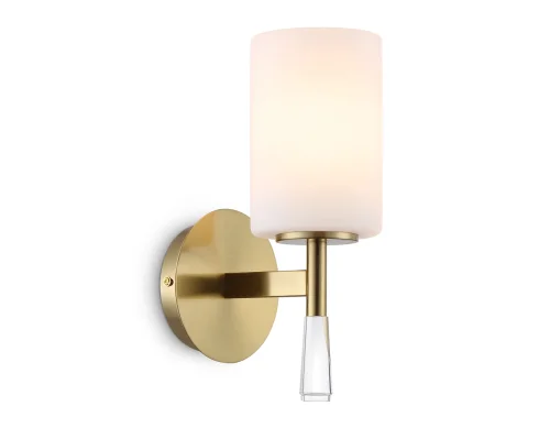 Бра LH56265 Ambrella light белый на 1 лампу, основание латунь в стиле классический 