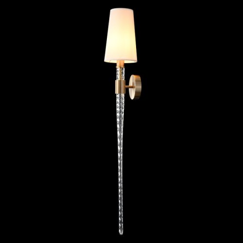 Бра LUMINOUS AP1 BRASS Crystal Lux белый на 1 лампу, основание латунь в стиле классический фото 4