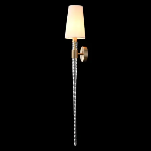 Бра LUMINOUS AP1 BRASS Crystal Lux белый на 1 лампу, основание латунь в стиле классический фото 4 Бра LUMINOUS AP1 BRASS Crystal Lux белый на 1 лампу, основание латунь в стиле классический фото 4