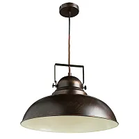 Светильник подвесной лофт Martin A5213SP-1BR Arte Lamp коричневый 1 лампа, основание коричневое в стиле лофт 