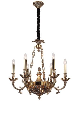 Люстра подвесная FIRENZE 1781.6.2 antique gold Lucia Tucci без плафона на 8 ламп, основание золотое в стиле классический Люстра подвесная FIRENZE 1781.6.2 antique gold Lucia Tucci без плафона на 8 ламп, основание золотое в стиле классический