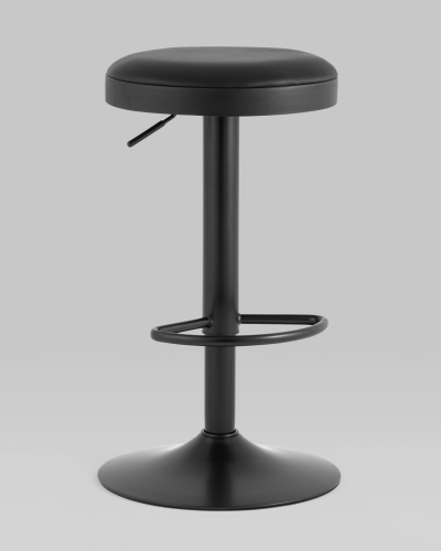 Стул барный Бри NEW, черный, черная ножка УТ000038804 Stool Group, чёрный/экокожа, ножки/металл/чёрный, размеры - 600*820****