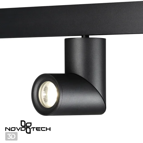 Трековый светильник для низковольтного шинопровода LED Flum 358547 Novotech чёрный для шинопроводов серии Flum фото 3